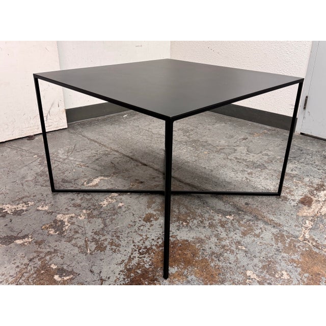 Caravane French Custom Metal Dining Table For Sale - Image 4 of 12