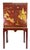 Mid-Century Vintage Hand Painted Cinnabar Chinoiserie Cabinet For Sale In Philadelphia - Image 6 of 12