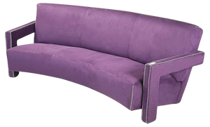 Modern Italian Velvet Model Utrecht Sofa attributed to Gerrit Thomas Rietveld for Cassina, 1990s
