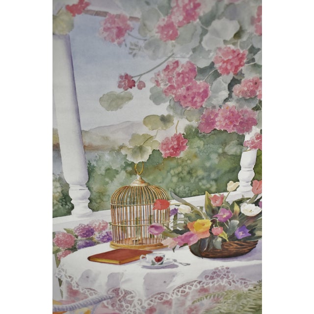 Vintage Framed Gloria Eriksen Watercolor Print Chairish