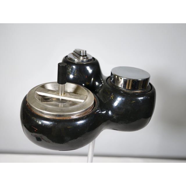 Metal Space Age Standing Ashtray in Plastic and Metal, 1970s For Sale - Image 7 of 9