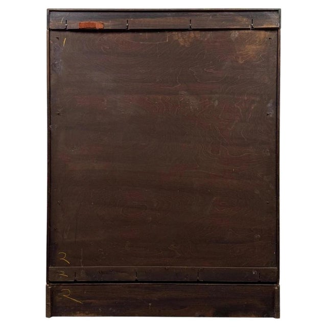 Brown Antique Early 20th Century Mahogany Bookcase in the style of Globe-Wernicke For Sale - Image 8 of 11