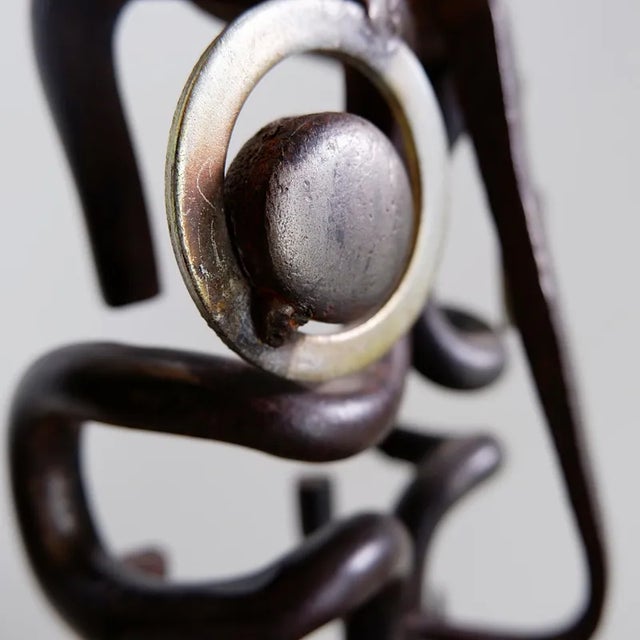 Sculpture Metal Soudart Mask For Sale - Image 5 of 12