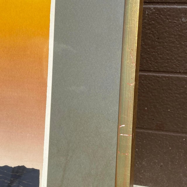 Elton Bennett (1910-1974) “The Tall Ship” Signed Nautical Silkscreen For Sale - Image 9 of 12