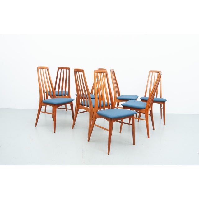 Eva Chairs in Teak by Niels Koefoed for Koefoed Hornslet, 1960s, Set of 8 For Sale - Image 11 of 18