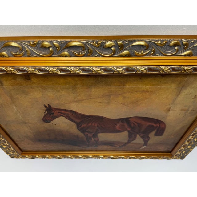 Circa 1843 Signed Charles Bilger Spalding Chestnut Hunter British Equestrian Oil Painting For Sale - Image 10 of 18
