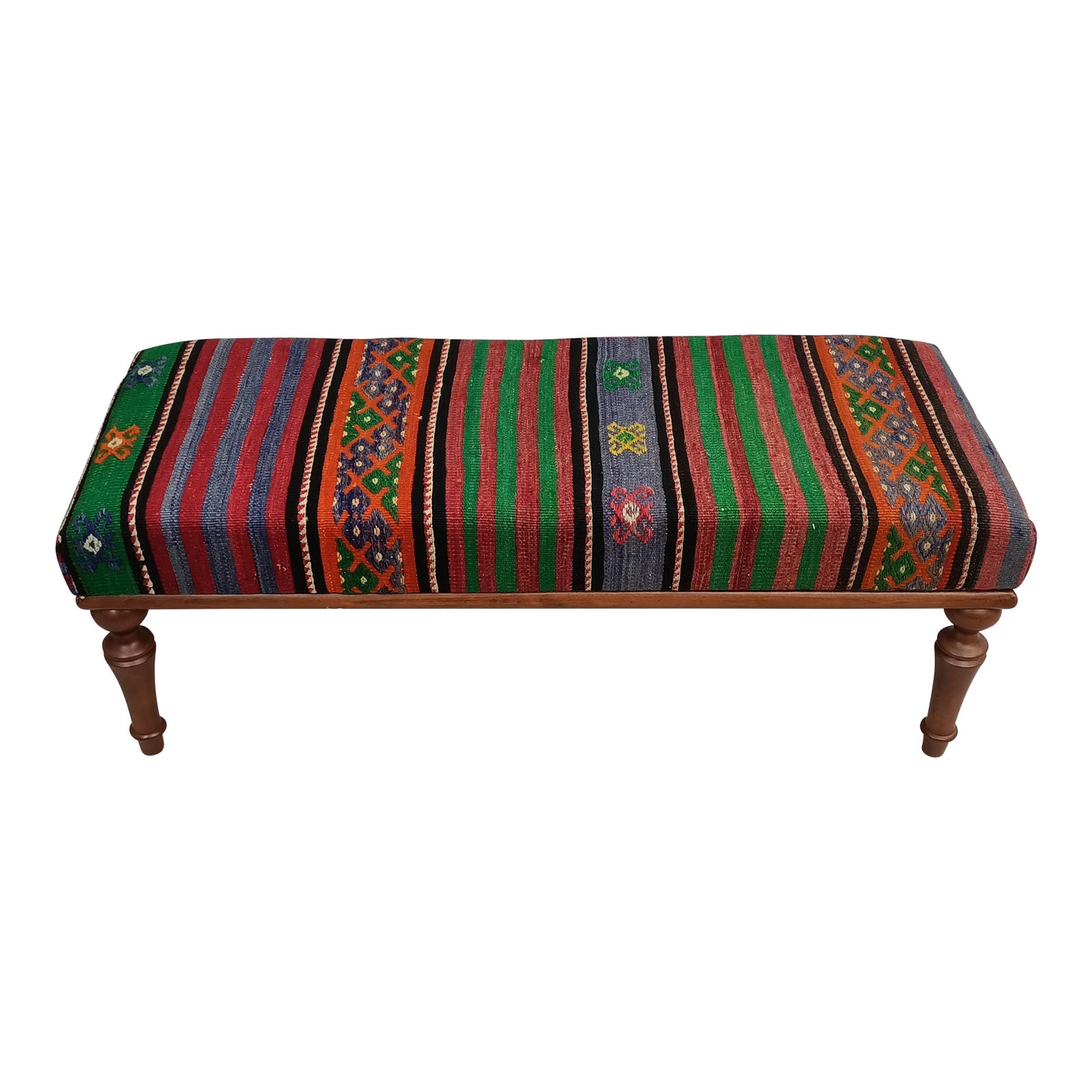 Kilim Upholstered Dining Bench Chairish