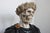 Black 19th Century Italian Roman Vanitas Bust Renaissance Revival Memento Mori Marble, 1890, Marble For Sale - Image 8 of 9