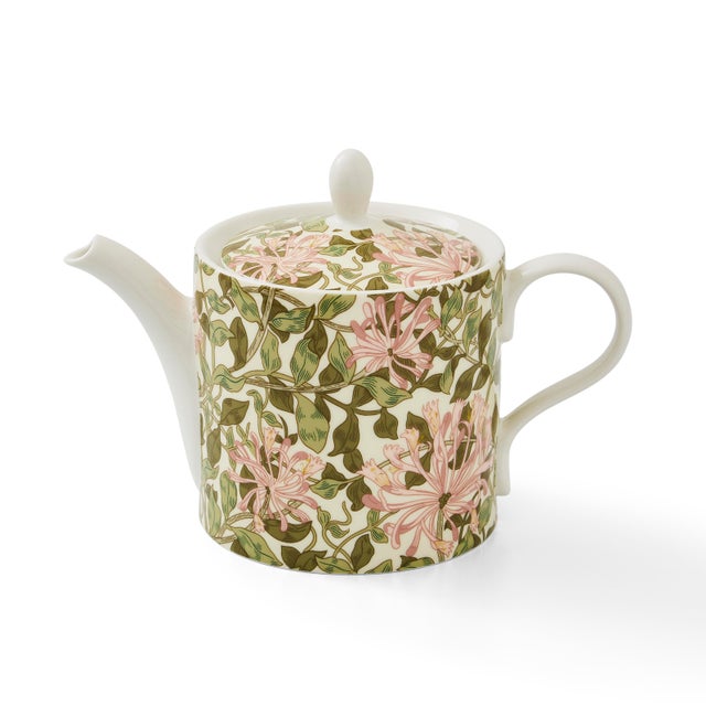 Ceramic Spode Morris & Co Teapot, Honeysuckle For Sale - Image 7 of 7