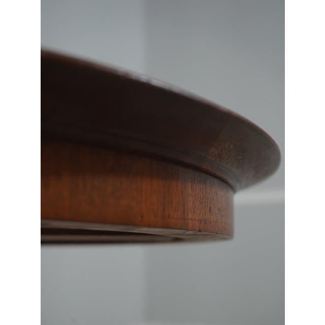 Metal Pair Vintage French Empire Round Gueridon Side Tables W. Bronze Bases For Sale - Image 7 of 14