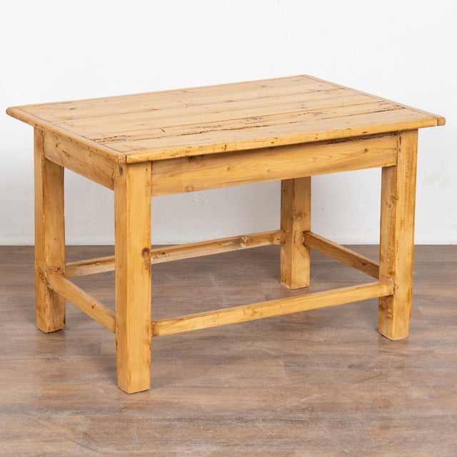 Rustic 20th Century Short Pine Side Table For Sale - Image 11 of 11