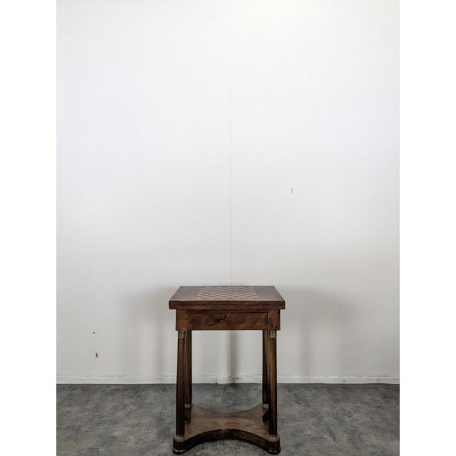 Empire Style Game Table in Mahogany, in Very Good conditions.