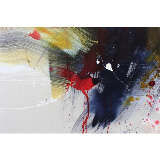 Abstract Contemporary Abstract Acrylic/Mixed Media on Canvas Painting "Colour Bomb" by Daniela Schweinsberg For Sale - Image 3 of 5