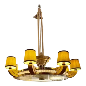 Art Deco Sally Sirkin Lewis for J Robert Scott Chandelier