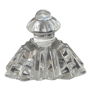 Vintage Lead Crystal Perfume Bottle With Stopper