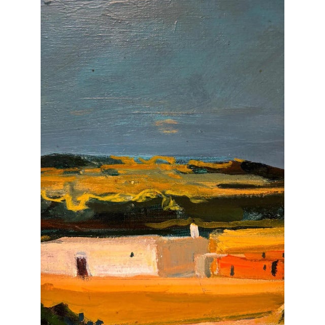 Modern Varène Mettler, Landscape, Oil on Canvas, 1979 For Sale - Image 3 of 10