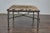Eclectic Midcentury Zebra Hide Top Metal Coffee Table with Petite Gilt Tassels For Sale - Image 11 of 12