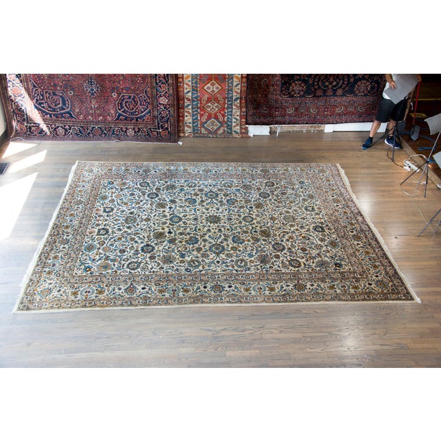Vintage Persian Kashan Rug For Sale - Image 4 of 14