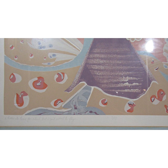 Wood Limited Edition Print 3/10 - "I Know It's Time for Ritual but I Just Want to Fly" - Signed Reggae 1983 For Sale - Image 7 of 9