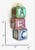 Rare vintage 1990's Christopher Radko "A,B, C's" ornament. Blown glass with a pearlescent finish with glitter. Brightly...