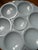 De Sarreguemines 1910s French Art Deco Sareggemines Oyster Plate in Pale Blue, 6 Available For Sale - Image 4 of 8