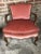 Wood Set of Mid-Century English Oak and Pink Velvet Lounge Chairs For Sale - Image 7 of 13