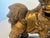 Pair Late 19th Century Chinese Carved Giltwood Male & Female Guardian Foo Dogs With Cub Attached to Female For Sale - Image 11 of 12