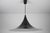 Black Round Pendant Lamp from Fog & Mørup, 1970s For Sale - Image 3 of 10