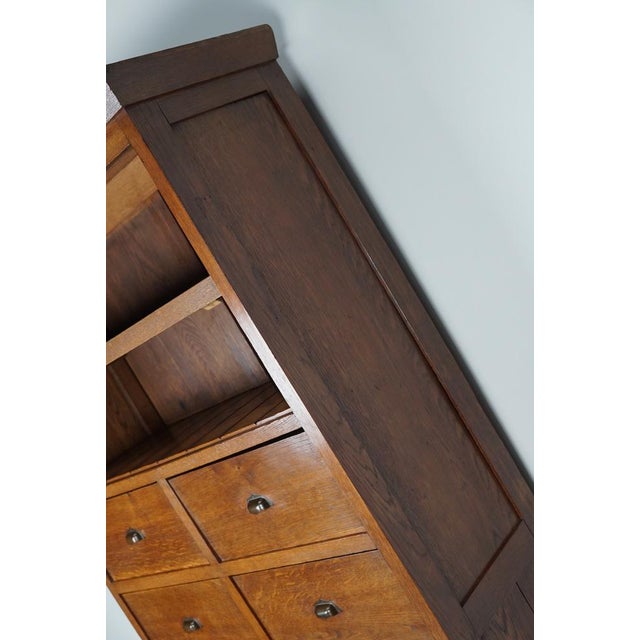 Antique French Oak Filing Cabinet, 1920s For Sale - Image 17 of 18