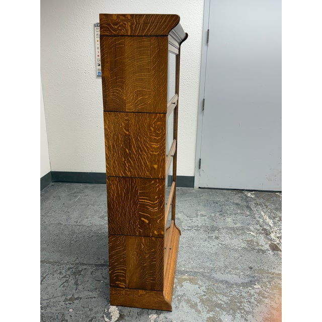 Oak Barrister Bookcase, Vintage For Sale In San Francisco - Image 6 of 13