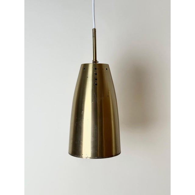 Architectural Brass Church Pendant Light, 1960s For Sale - Image 6 of 15