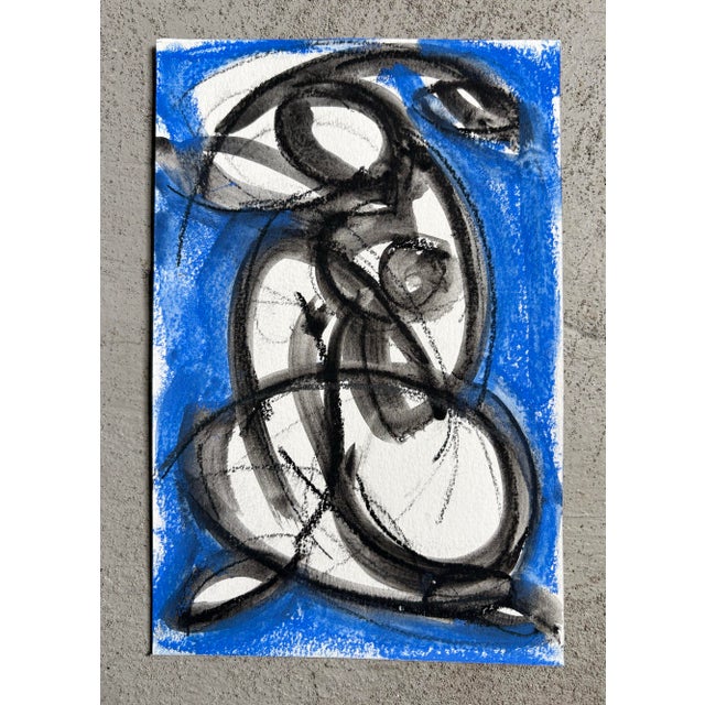 Drawing from the model - contour gesture drawing of the beauty of a woman. With this series I allow the medium to have as...