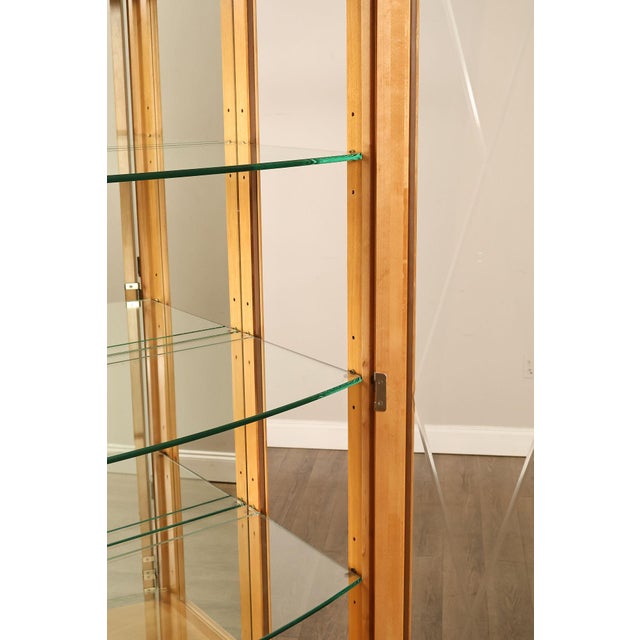 2000 - 2009 Thomasville Bogart Collection Bow Front Curio Display Cabinet For Sale - Image 5 of 18