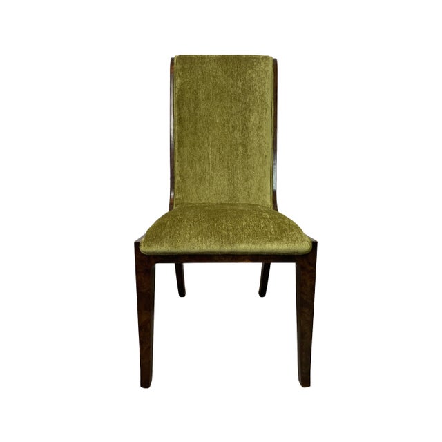 Mastercraft-Attributed Burl Wood & Brass Dining Chairs, Set of 6, 1970s For Sale - Image 11 of 18