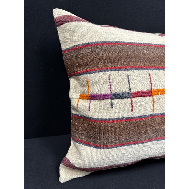 Turkish Hemp Pillow Cushion Natural Beige Brown Pillow Cushion Cover 24x24 #30404 Enhance your home decor with our Kilim...