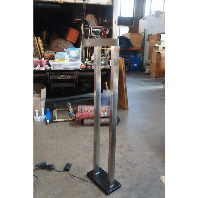 Late 20th Century The Natural Light Company Contemporary Metal Swivel Floor Lamp Dimmable For Sale - Image 12 of 13