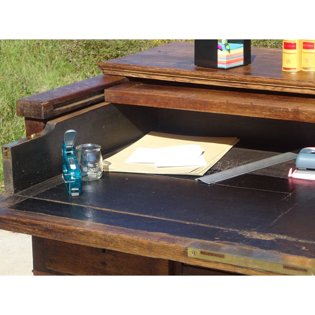French Glove Makers Table in Oak For Sale - Image 14 of 18