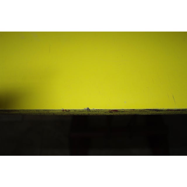 Yellow Vintage Tables by Jacques Ogé for the Doncourt-Lès-Conflans Airfield, 1950, Set of 2 For Sale - Image 8 of 15