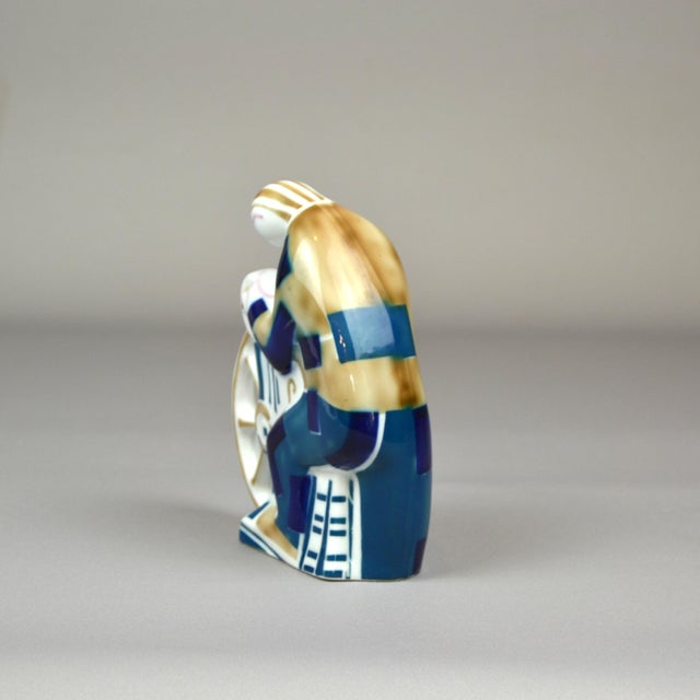 Figure of a Woman Spinning Thread by Sargadelos For Sale - Image 5 of 8