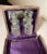 Victorian Pair of Antique Crystal Perfume Scent Bottle in Fitted Velour Display Case Box For Sale - Image 3 of 12