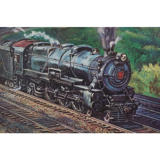 2 Theodore Xaras Locomotive Collotype Print Harpers Ferry Horseshoe Curve Train For Sale - Image 4 of 10