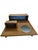Camel Vintage Wall Organizer With Mirror For Sale - Image 8 of 8