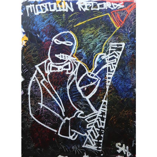 Sax Berlin "Motown Records". Contemporary Neo-Expressionist Painting 2020 For Sale