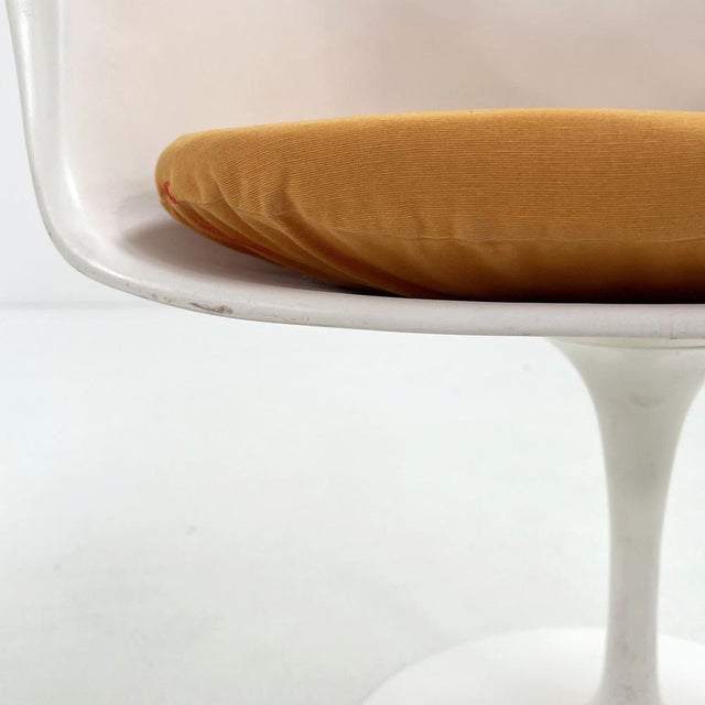 Metal Taupe Swivel Tulip Dining Chair by Eero Saarinen for Knoll, 1960s For Sale - Image 7 of 17
