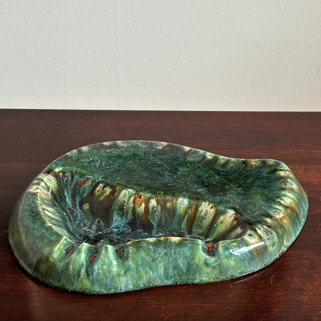 1969 Mid-Century Modern Glazed Ceramic Ashtray / Catchall For Sale In Baltimore - Image 6 of 12