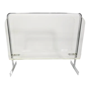 Lucite and Chrome Magazine Rack Mid 20th Century