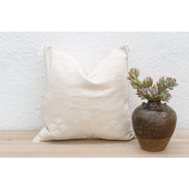 Introduce a touch of delicate artistry to your home with our handcrafted 18-inch square cactus silk pillow cover. Woven...