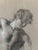 Academic Male Figure Study Drawing, Florentine School pencil, charcoal, white chalk. A strong male figure drawing on...