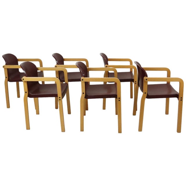 Vintage Design Chairs by J.B. Meijer for Kembo, 1980s, Set of 6 For Sale - Image 3 of 18