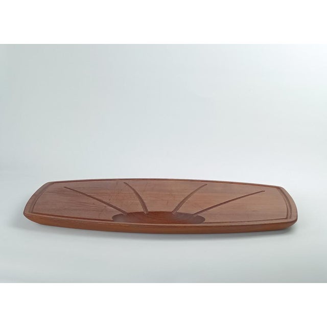 Mid-Century Modern Cutting Board in Teak, 1960s For Sale - Image 9 of 12